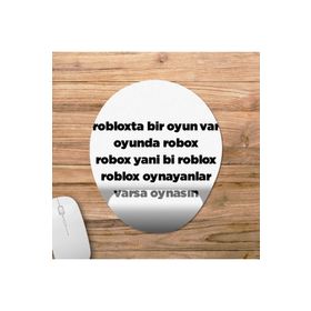Pixxa Model 1 Oval Roblox'ta Bir Oyun Var Oyunda Robox Bilek Destekli Mouse Pad