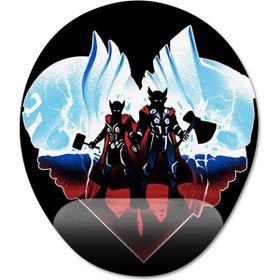 Pixxa Model 1 Oval Thor Lady Thor Marvel Bilek Destekli Mouse Pad