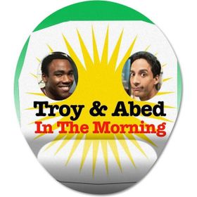 Pixxa Model 1 Oval Troy and Abed in the Morning Bilek Destekli Mouse Pad