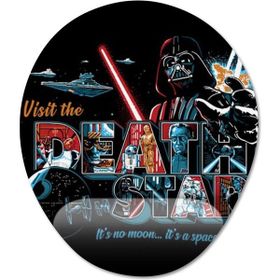 Pixxa Model 1 Oval Visit Death Star Star Wars Bilek Destekli Mouse Pad