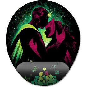 Pixxa Model 1 Oval Wandavision - Scarlet Witch Vision Marvel Bilek Destekli Mouse Pad