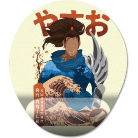 Pixxa Model 1 Oval Yasuo Kılıç Ustası Bilek Destekli Mouse Pad