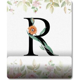 Pixxa Model 1 R Harfi-Çiçekli Harf Bilek Destekli Mouse Pad