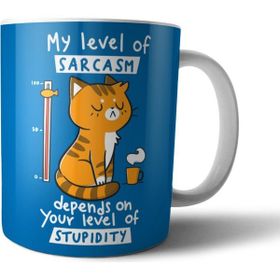 Pixxa Model 1 Sarcasm Level Kedi Kupa Bardak