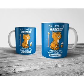 Pixxa Model 1 Sarcasm Level Kedi Kupa Bardak