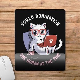 Pixxa Model 1 World Domination - Kedi Bilek Destekli Mouse Pad