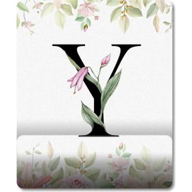 Pixxa Model 1 Y Harfi - Çiçekli Harf Bilek Destekli Mouse Pad