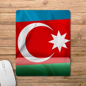 Pixxa Model - 2 Azerbaycan Bayrağı - Azərbaycan Bilek Destekli Mouse Pad