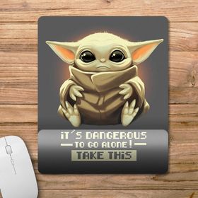 Pixxa Model - 2 Baby Yoda Starbucks Bilek Destekli Mouse Pad