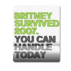 Pixxa Model - 2 Britney Survived 2007 - Britney 2007'I Atlattıysa Sen De Yaparsın Bilek Destekli Mouse Pad