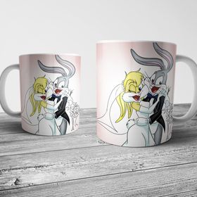 Pixxa Model 2 Bugs ve Lola Bunny Kupa Bardak