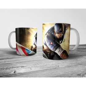 Pixxa Model 2 Captain America Kaptan Amerika Kupa Bardak