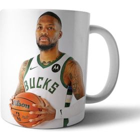 Pixxa Model 2 Damian Lillard Milwaukee Bucks NBA Kupa Bardak
