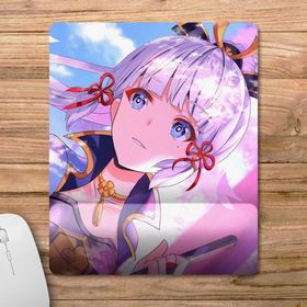 Pixxa Model - 2 Genshin Impact - Kamisato Ayaka Bilek Destekli Mouse Pad