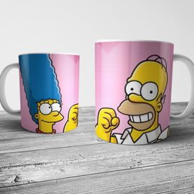 Pixxa Model 2 Homer ve Marge Kupa Bardak
