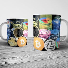 Pixxa Model 2 Kripto Para Crypto Currency Logo Kupa Bardak