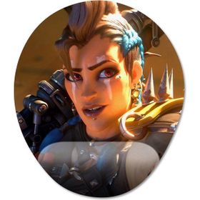 Pixxa Model -2 Oval Overwatch 2-Junker Queen Bilek Destekli Mouse Pad