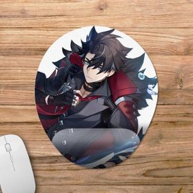 Pixxa Model -2 Oval Wriothesley Genshin Impact Bilek Destekli Mouse Pad