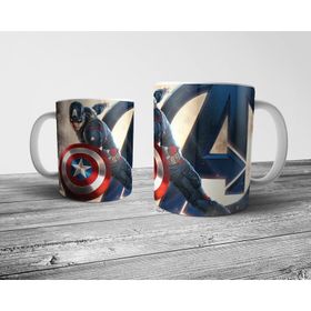 Pixxa Model 3 Captain America Kaptan Amerika Kupa Bardak