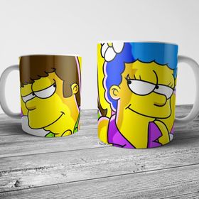 Pixxa Model 3 Homer ve Marge Kupa Bardak