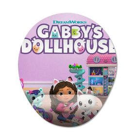 Pixxa Model -3 Oval Gabby's Dollhouse Bilek Destekli Mouse Pad