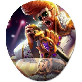 Pixxa Model -3 Oval Mobile Legends-Sun Bilek Destekli Mouse Pad
