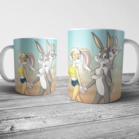 Pixxa Model 4 Bugs ve Lola Bunny Kupa Bardak