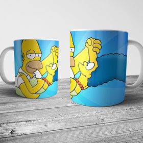 Pixxa Model 4 Homer ve Marge Kupa Bardak