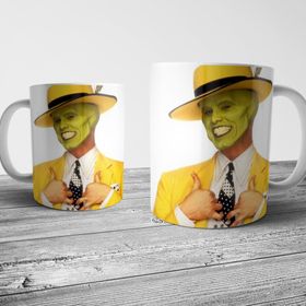 Pixxa Model 4 Jim Carrey Maske MASK Kupa Bardak