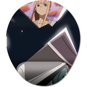 Pixxa Model -4 Oval Darling in the Franxx Bilek Destekli Mouse Pad