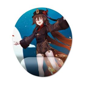 Pixxa Model -4 Oval Hu Tao Genshin Impact Bilek Destekli Mouse Pad