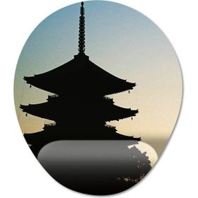Pixxa Model -4 Oval Kyoto Gezgin Seyahat Bilek Destekli Mouse Pad