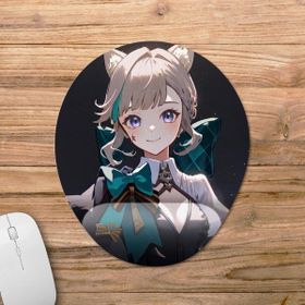 Pixxa Model -4 Oval Lynette Genshin Impact Bilek Destekli Mouse Pad