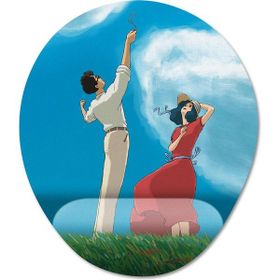 Pixxa Model 4 Oval The Wind Rises Rüzgar Yükseliyor Studio Ghibli Bilek Destekli Mouse Pad