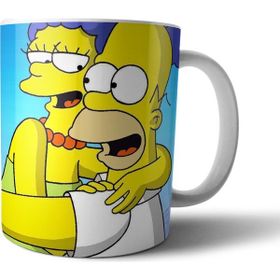 Pixxa Model 5 Homer ve Marge Kupa Bardak