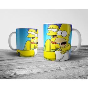 Pixxa Model 5 Homer ve Marge Kupa Bardak