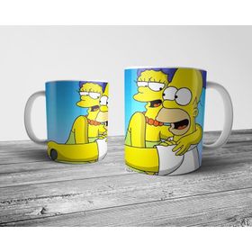 Pixxa Model 5 Homer ve Marge Kupa Bardak