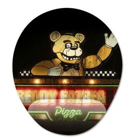 Pixxa Model -5 Oval Freddy'nin Pizza Dükkanında Beş Gece Film Bilek Destekli Mouse Pad