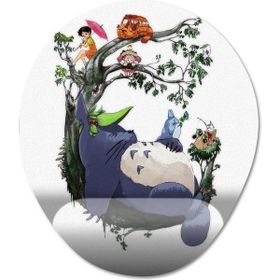 Pixxa Model 5 Oval Studio Ghibli Totoro Bilek Destekli Mouse Pad