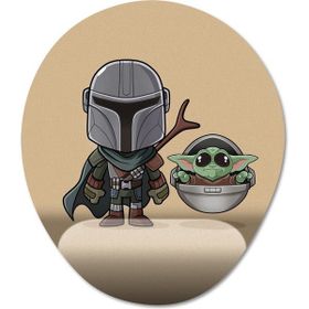 Pixxa Model 5 Oval the Mandalorian Bilek Destekli Mouse Pad
