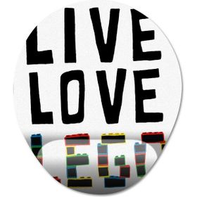 Pixxa Model 6 Oval Lego Bilek Destekli Mouse Pad