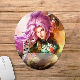 Pixxa Model -6 Oval Mobile Legends Masha Bilek Destekli Mouse Pad