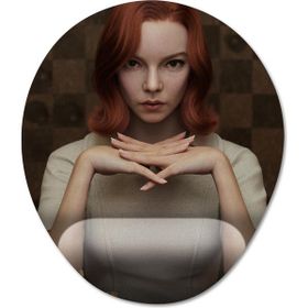 Pixxa Model 6 Oval The Queen's Gambit Bilek Destekli Mouse Pad