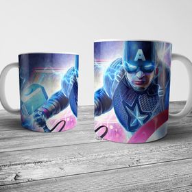Pixxa Model 7 Captain America Kaptan Amerika Kupa Bardak