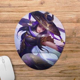 Pixxa Model -7 Oval Mobile Legends Fanny Bilek Destekli Mouse Pad