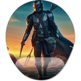 Pixxa Model 7 Oval the Mandalorian Bilek Destekli Mouse Pad