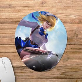 Pixxa Model -8 Oval Mobile Legends Fanny Bilek Destekli Mouse Pad