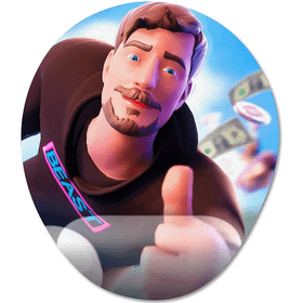 Pixxa Model -8 Oval Mr. Beast Bilek Destekli Mouse Pad
