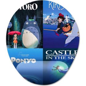 Pixxa Model -9 Oval Studio Ghibli Bilek Destekli Mouse Pad