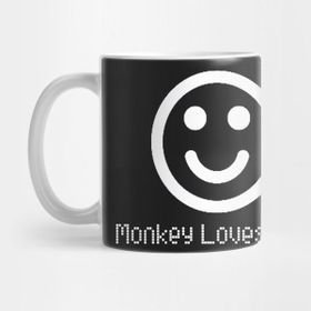 Pixxa Monkey Loves You Kupa Bardak